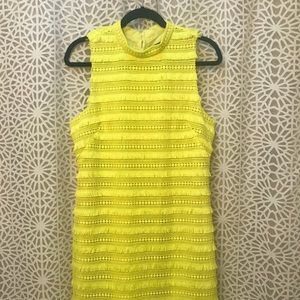 Yellow Fringe J.Crew Shift Dress